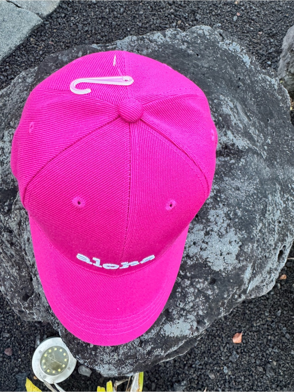 Island Crew Hawaii Aloha Pink Hat Adjustable Velcro Back Hawaii Islands Embroide - Picture 11 of 11